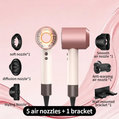 Home Negative Ion Silent Hair Dryer 1700W Intelligent Sensing Easy Hair Care Say Goodbye to Hot Hair Troubles