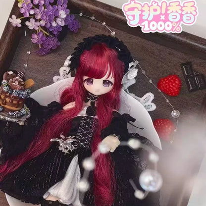 Genuine Guardian Xiangxiang 1/6 Scale Hand-Rooted Hair BJD Blind Box Posable Ball Joint Doll Cute Trendy Desktop Ornament