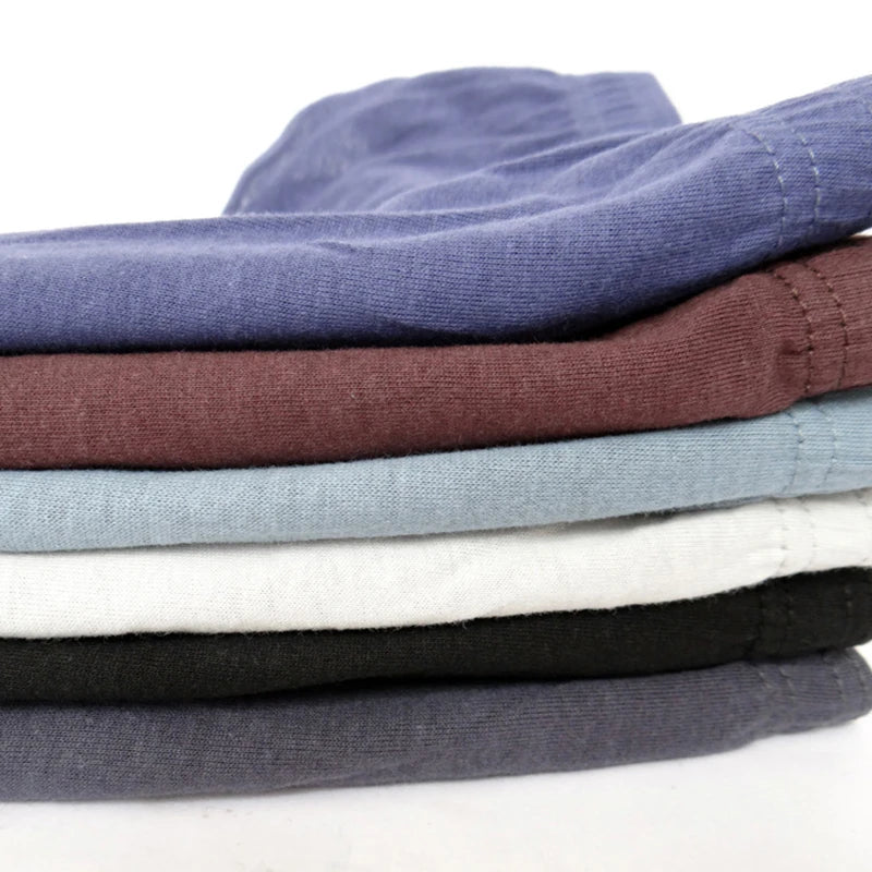 6 Pcs/Lot Men's 100% Cotton Panties Breathable Briefs Comfortable Male Underwear Lingerie Underpants Plue Size Xl -5Xl