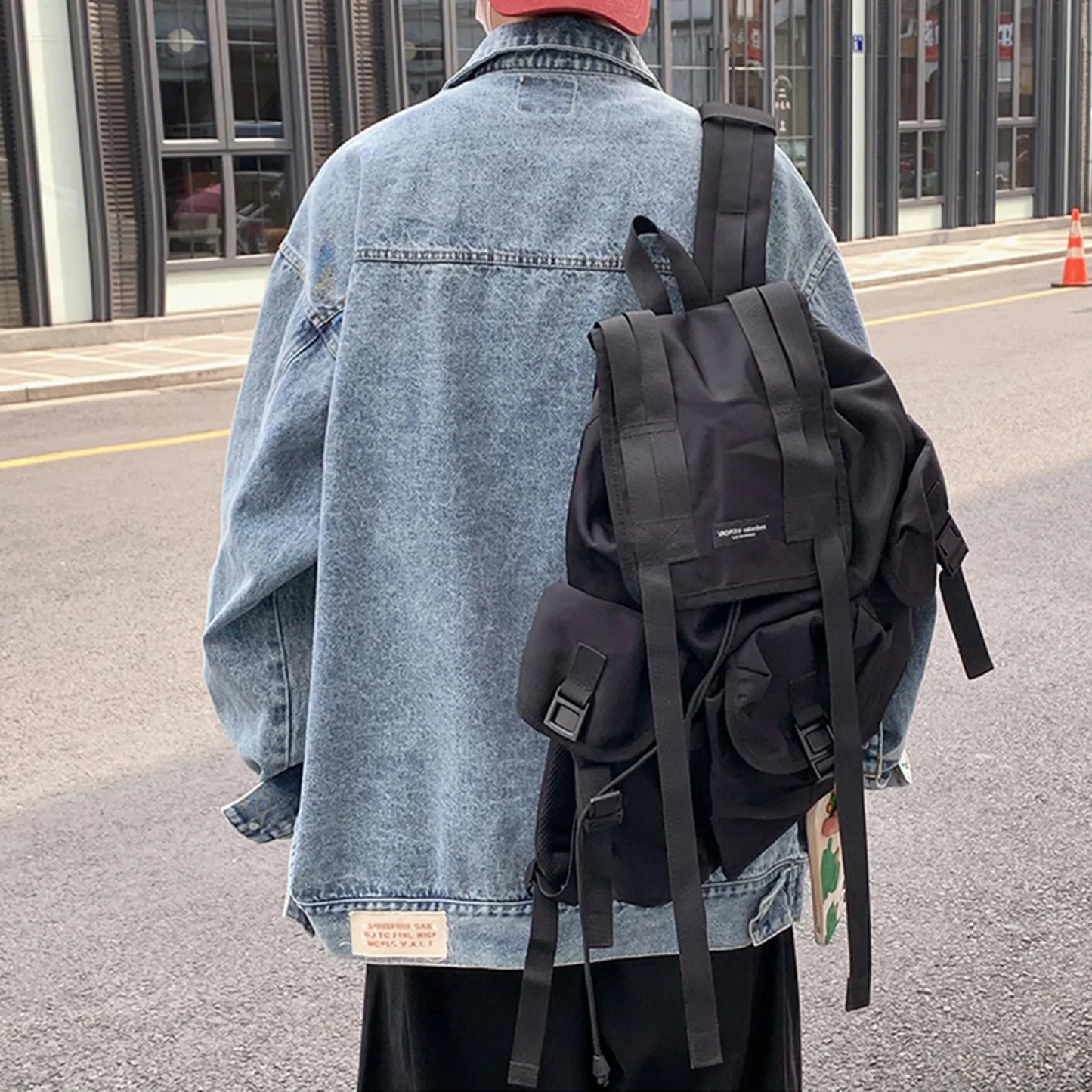 American style cool jacket denim jacket men's spring and autumn style trendy brand high-end sense new loose casual clothes
