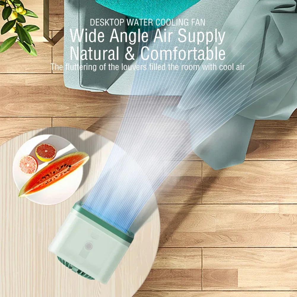 Air Conditioner Portable Fan Desktop USB Chargeable Mini 3 Gear Mute Air Cooler Desktop Electric Fan for Home Office 2025 New