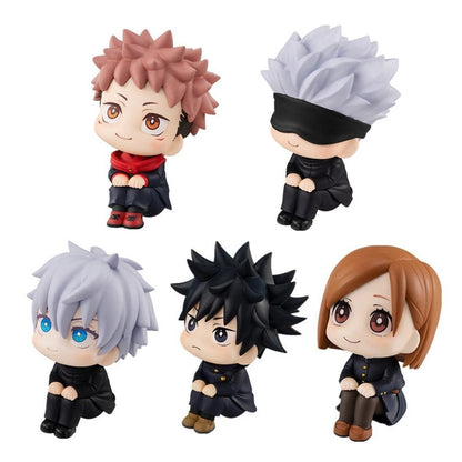 8cm Cute Anime Jujutsu Kaisen Figure Itadori Yuji Gojo Satori Fushiguro Megumi Kugisaki Kawaii Toy Car Decoration PVC Model Gift