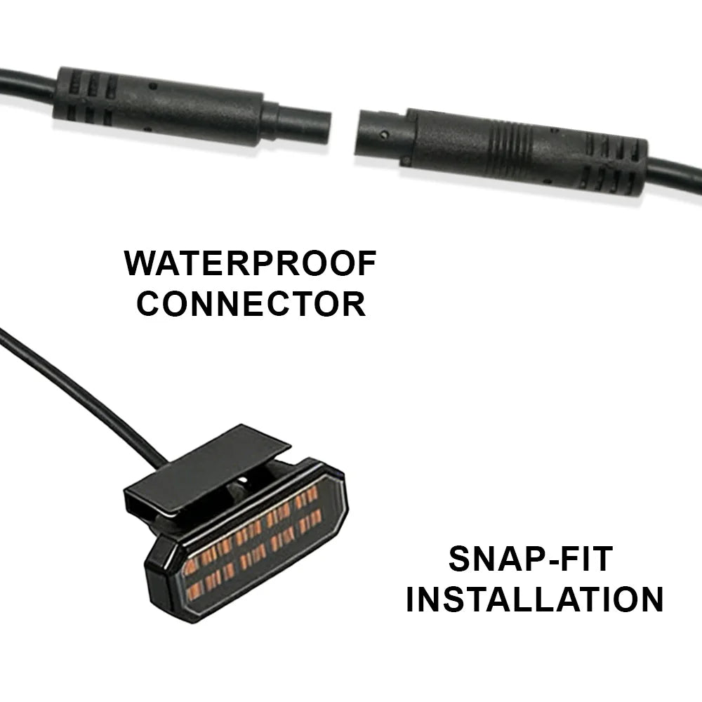 4PCS front grille light universal clip on car LED amber with wiring harness and fuse upgraded buckle grille light
