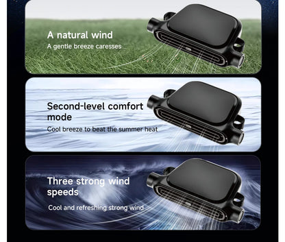 Car Backseat Cooling Fan Wide-angle Airflow High Air Volume Car Cooler USB Powered Summer Essential AirCirculator Fast Delivery