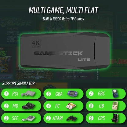 New stylish adult and child M8 home TV game console, 520 games, USB wireless dual P, 2.4G high-definition HDMI