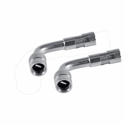 90 Degree Motorcycle Angle Bent Valve Adapter Tyre Tube Copper Silver Valve Extension Adapter for Truck Car Moto Bike Accessorie