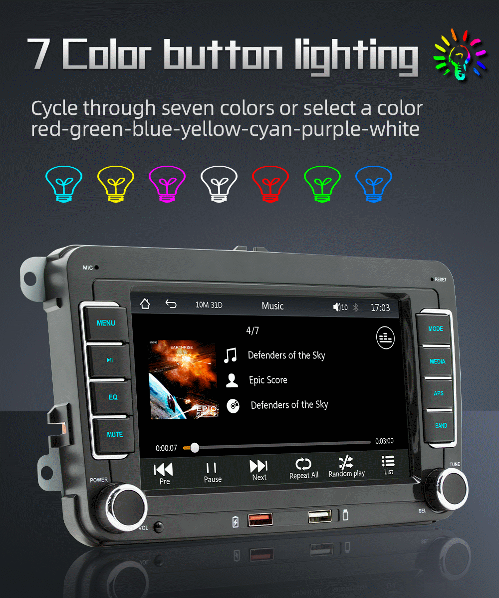 MEKEDE Android Autoradio For Volkswagen Passat b6 b7 golf 5 6 Polo Jetta Skoda Car Radio Multimedia PlayerGPS WiFi RDS Carplay