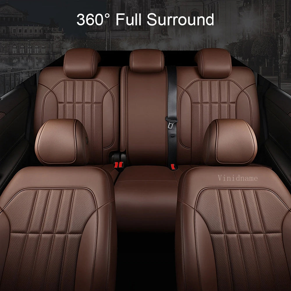 For Volvo XC60 I 2013 2014 2015 2016 2017 Vegan Nappa Leather Custom Car Seat Covers Full Set Interior Protector Accessories