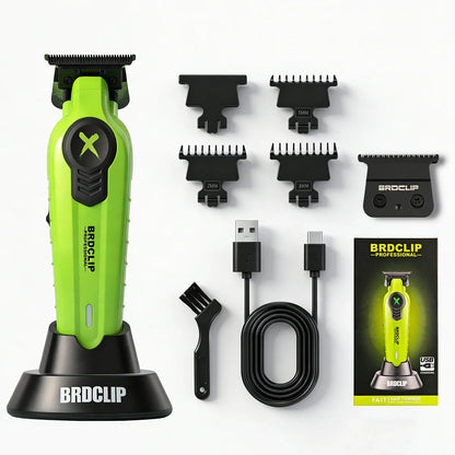 New 2026 BRDCLIP FA1T Green Professional Hair Trimmer Barber Carving Gradient Finish Machine Electric Clipper with Charger Stand