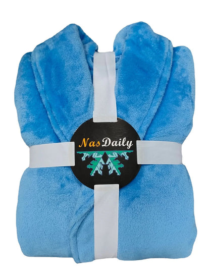 ex Thi Coral Fce Robe Long Flannel Pajamas Autumn Winter Home Clothes Air Conditioning Morning Gown Couple Pyjamas