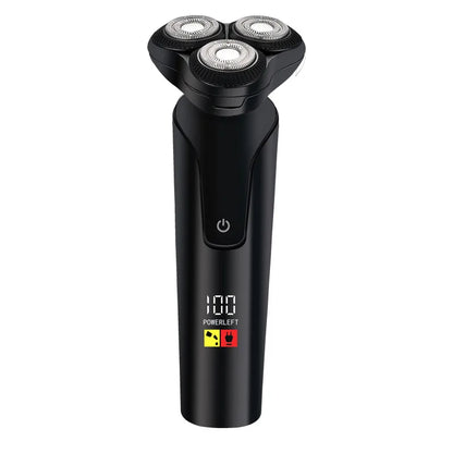 Men's Electric Shaver Wet Dry Shaver with 3-Blade Cutting System Reciprocating Waterproof Shaver Beard Trimmer USB Rechargeable