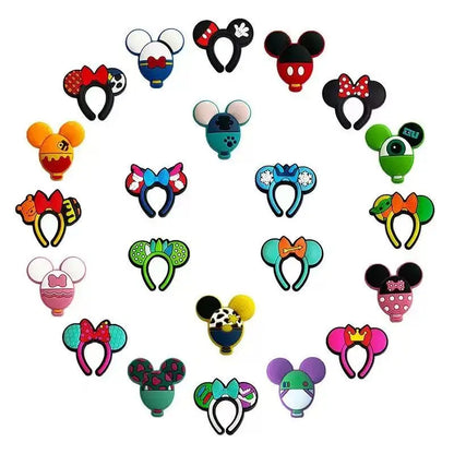 8-100pcs Girl's Hairband Balloon Cookie Shoe Charms for Sandals, Shoe Decoration Accessories Shoe Pins Great Gift for Men Women