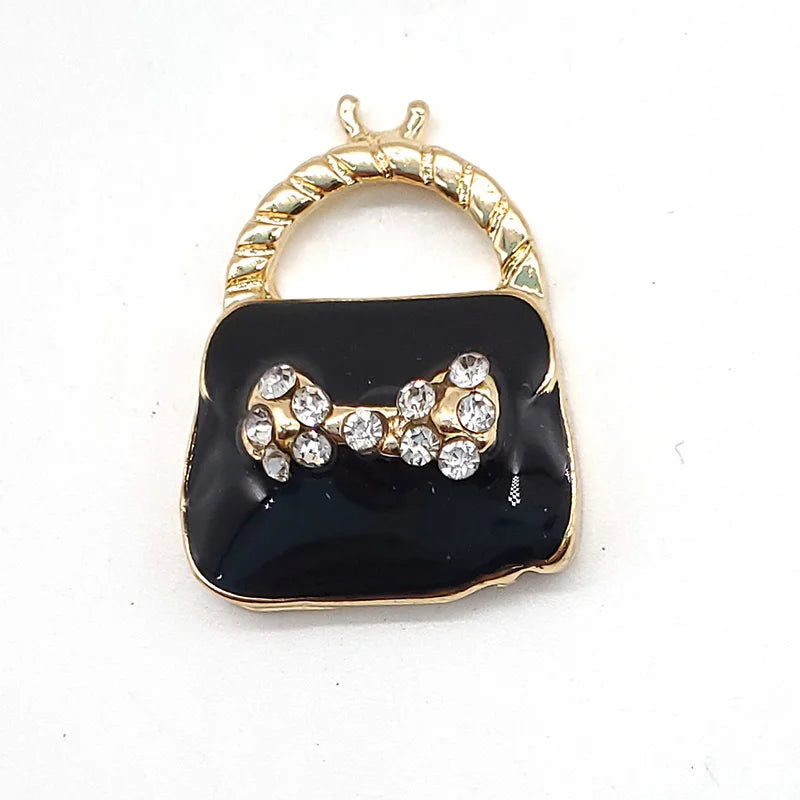 Metal Rhinestone Pearl Chain Butterfuly Crown Shoe Charms for Clogs Sandals Decoration Shoe Buckle for Girls Gift