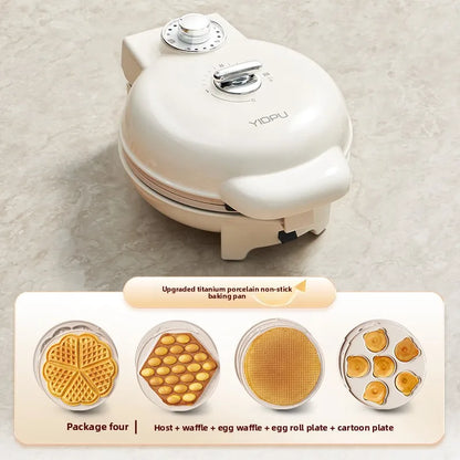 220V Yidepu Multifunction Electric Pancake Maker Timer Temperature Control Waffle Iron Double Sided Grill  Breakfast Machine