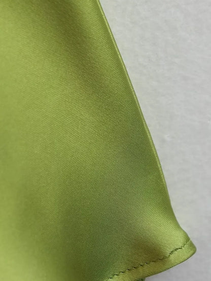 New Spring Summer Women's Maxi Dress Satin Feeling Sleeveless Dress European American Style Banquet Sexy Dress Evening Dresses