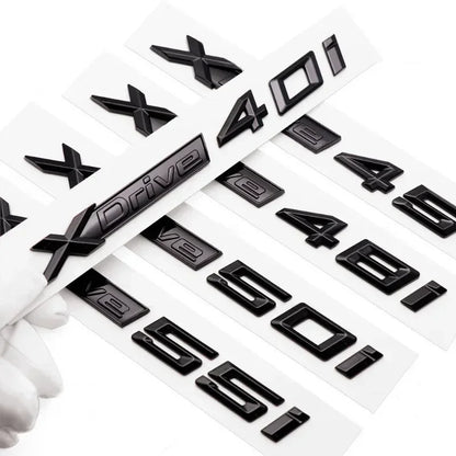 3D ABS Car Fender Rear Trunk Decal XDrive 18i 20i 23i 25i 28i 30i 35i 40i 45i 48i 50i 55i Emblem Badge For BMW X3 X5 X6 Sticker