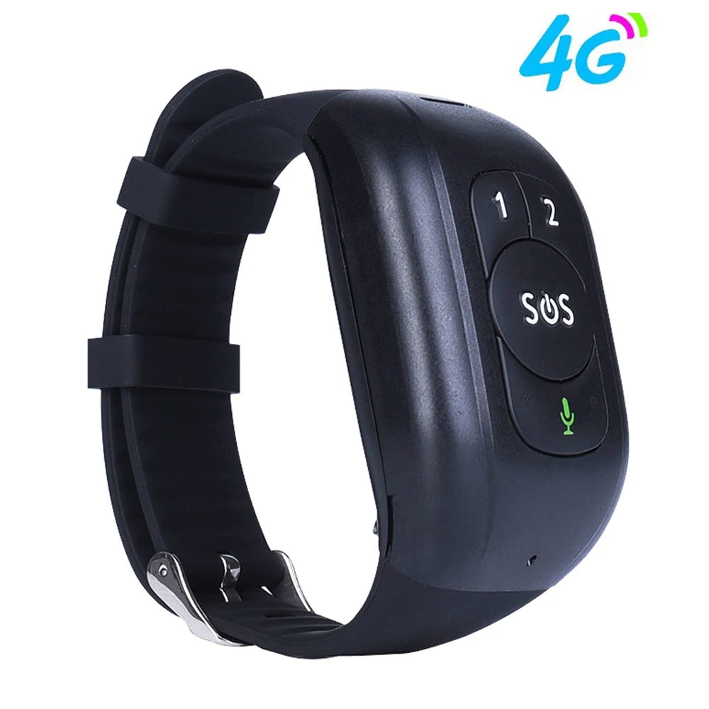 HOT 4G Elderly GPS Tracker V48 SOS Button Wristband Emergency Alarm Waterproof GPS Heart Rate Blood Pressure Monitor