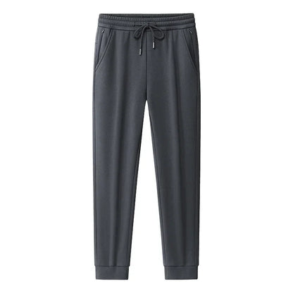 Men's Plus Size Pants Thickened Fleece Lined Thickened Autumn Winter Casual Trousers Loose Warm Outerwear Cold Proof Clothing