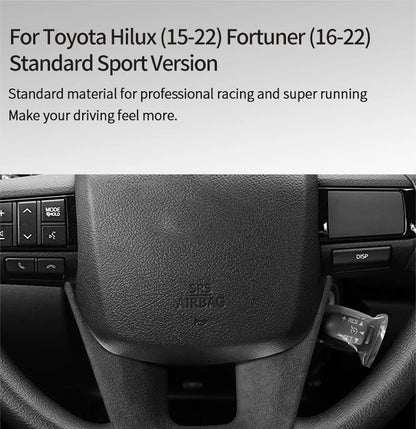 Made of Alcantara For Toyota Hilux / Fortuner Standard Sport Version Car Steering Wheel Boot Cover Interior Tuning Accessories