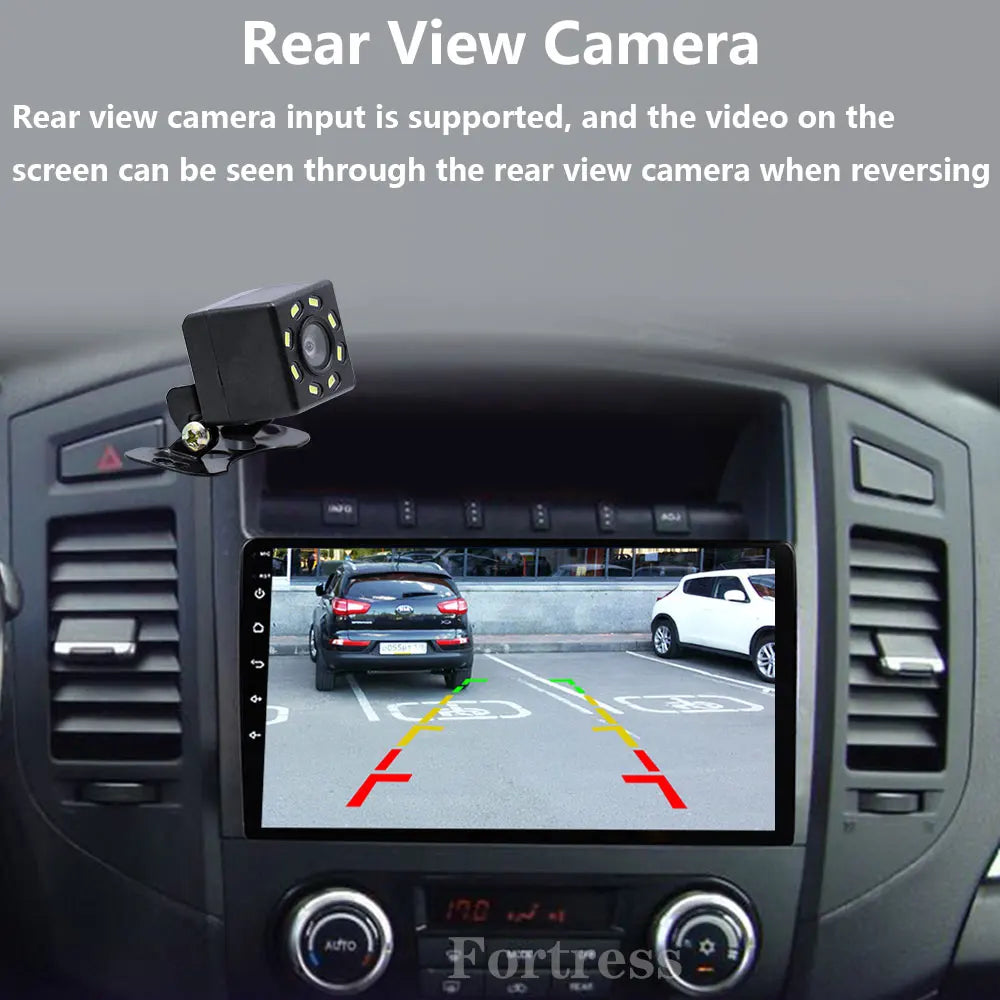 Android 16 QLED Car Radio For Mitsubishi Pajero 4 V80 V90 2006-2024 Autoradio Multimedia Player GPS For Carplay Android Auto bt
