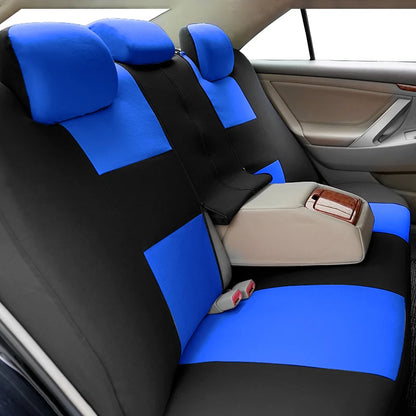 Universal Size Car Seat Covers Set With Steering Wheel Covers 2 Shoulder Protection Rear Seat Can Split Car Accessories Interior