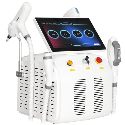 4 IN 1 Soprano Titanium Ice Platinum RF Diode 755 808 940 1064nm 4 Wave Laser ND:YAG Machine Painless Hair Removal Machine