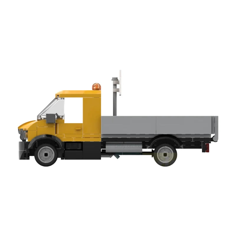 Practical Light Van Building Blocks Kit, DIY Assembly Urban Logistics Car for Hobby Enthusiasts Decor