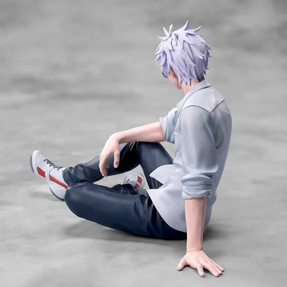 Hot 10CM Jujutsu Kaisen Anime Satoru Gojo & Geto Suguru Yumemirize Sitting Posture Action Figure Genuine Model Figurine Toy
