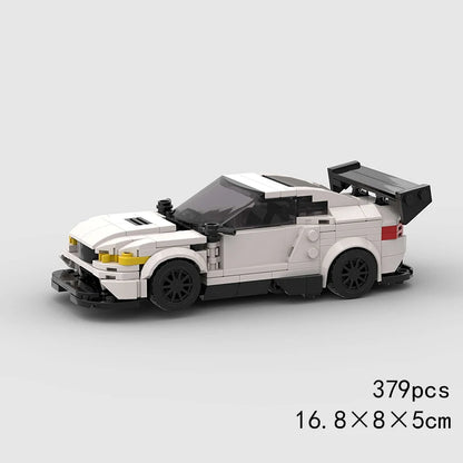 MOC Speed Sports Super Race Car Model Building Blocks Pickup Police Bricks City Racing Vehicle SUV Technical Rally Sport Toy