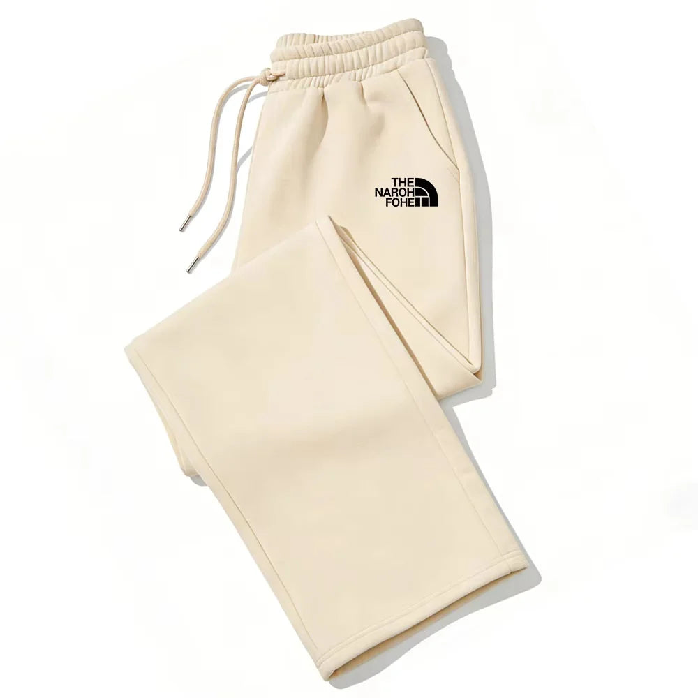 Autumn and Winter Jogging Sports Plus Velvet Wide Leg Pants Are the Ideal Choice for Men's and Women's Casual Pants.