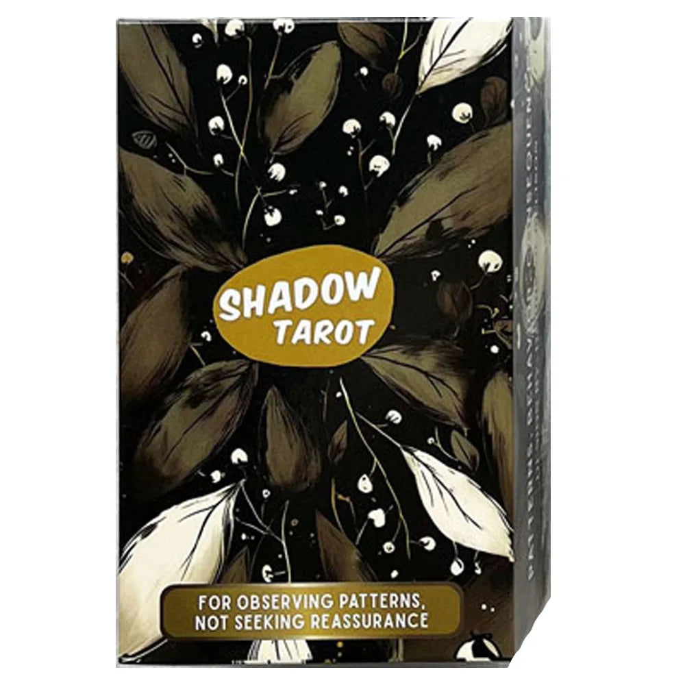 Shadow Tarot Cards Set, 80 Pieces, 13x8 Cm Size, Ideal for Reflection & Resistance Techniques, Not Suitable for Beginners