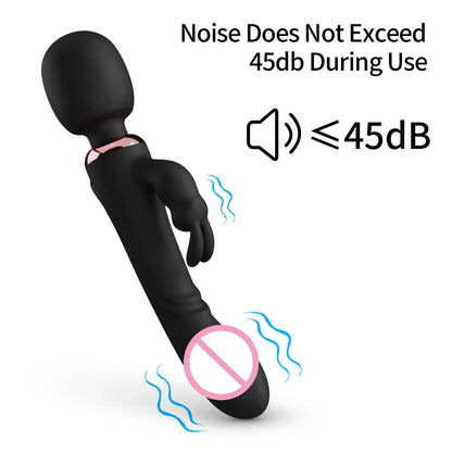 Double Head Powerful Vibrator for Women 30 Speed Clit Stimulator G Spot Vagina Massager Female Masturbator Sex Toys for Adult 18