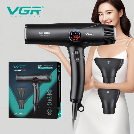 VGR Hair Dryer Professional Hair Dryer Machine Negative Ion Air Blower BLDC Motor 110000 RPM Hair Salon for Household Use V-469