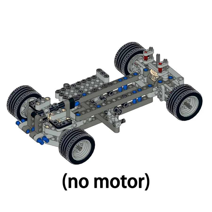 MOC Expert Technical Car Power Function Motor Parts  Buiding Block With RC Motor Vehicle Brick Toys For Children Gifts Leduo