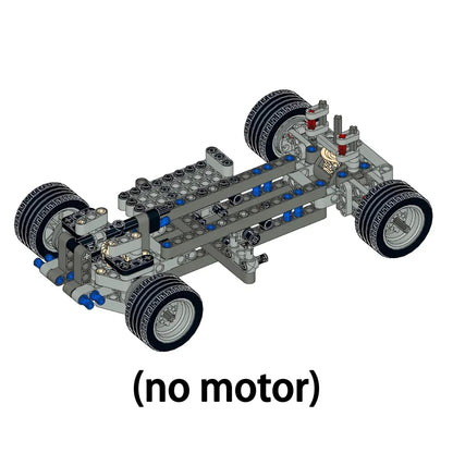 MOC Expert Technical Car Power Function Motor Parts  Buiding Block With RC Motor Vehicle Brick Toys For Children Gifts Leduo