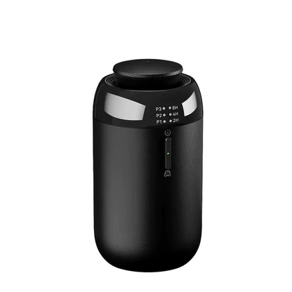 Smart Portable Car Aroma Diffuser  Battery USB Powered 10ml Capacity Timing Air Freshener Home Room Auto Oil Scent Machine