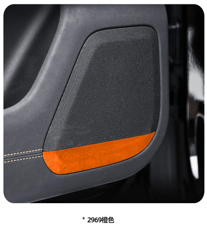 For ZEEKR 7X 2025 Super Suede Interior Accessory, Car Central Control Sliding Cover Panel Steering Wheel Decal Air Outlet Trim