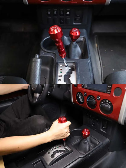 For Toyota FJ Cruiser 2007-2021 Car Gear Grip Head Shift Knob Modification Aluminum alloy interior Accessories