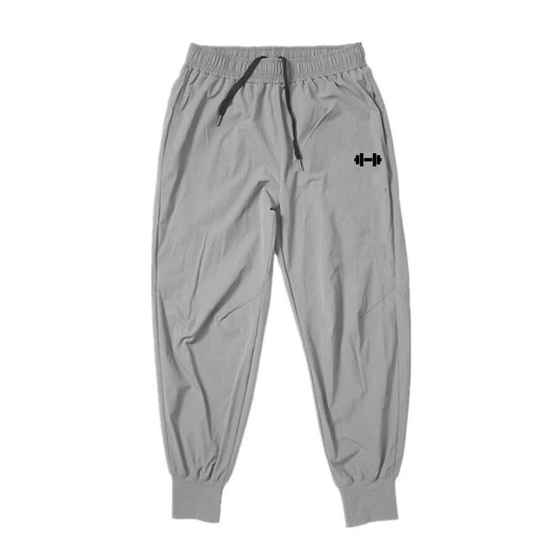 Mens Joggers Pants Summer Dumbbell Sweatpants Streetwear Fitness Tracksuit Jogging Pants Men Gym Clothing Muscle Sports Trousers