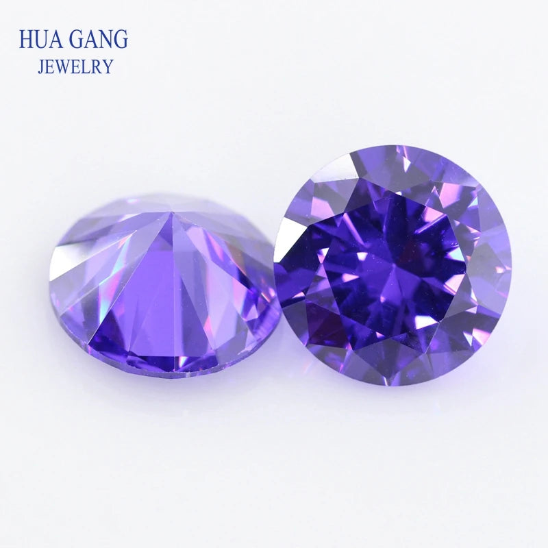 Big size 5A Cubic Zirconia Stone Multicolor Round Shape Brilliant Cut Loose CZ Stones Synthetic Gems Beads For Jewelry