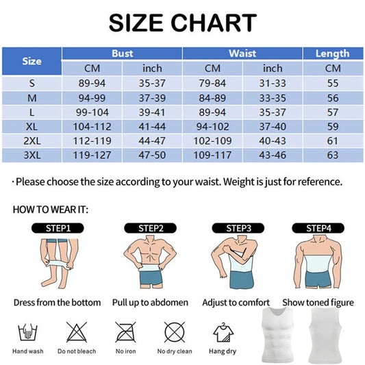 Men's Body Shaper Slimming Shirt V Neck Tummy Vest Compression Base Layer Slim Muscle Tank Top Shapewear