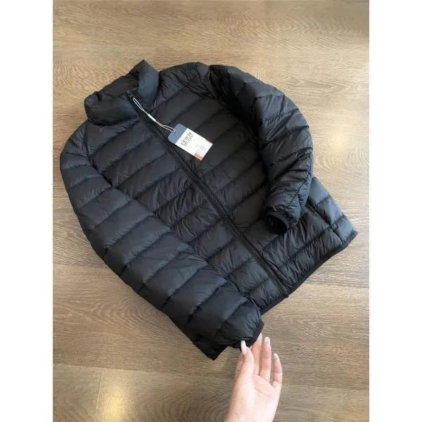 Ultra-Value Ultra-Light 90 down Cotton Men's Stand Collar Warm Coat Standard Fit Short Style Spring Youth Trend Bamboo Brand