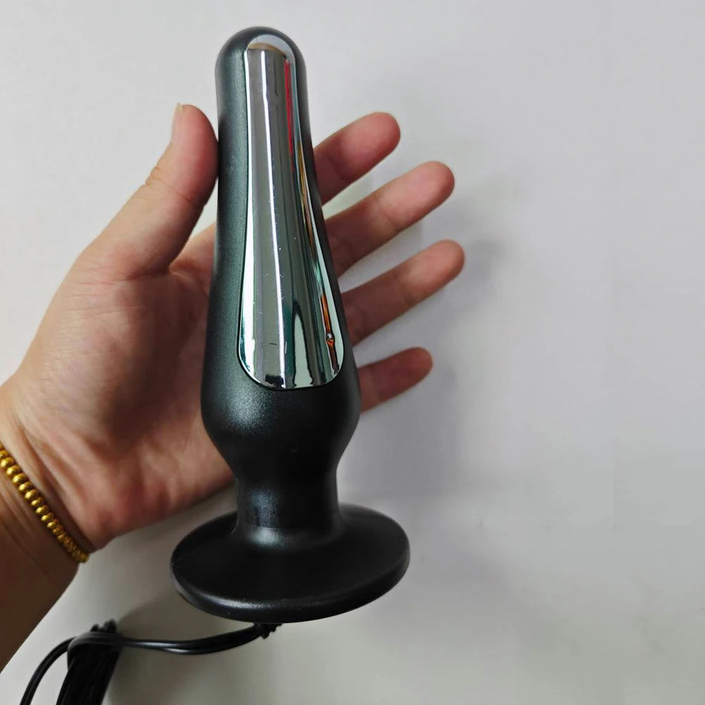 Electroshock Defensa E stim Host Electric Shock Penis Plug Cockring Chastity Cage Anal Plug Nipple Clamp E-stim Bdsm Toy for Sex