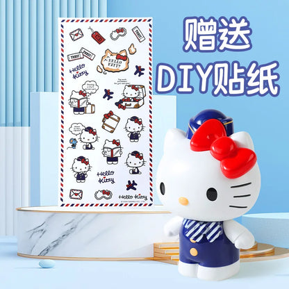 Sanrio Official Toy Gift Kt Cat Piggy Bank Trendy Decoration Children's Savings Bank New Year