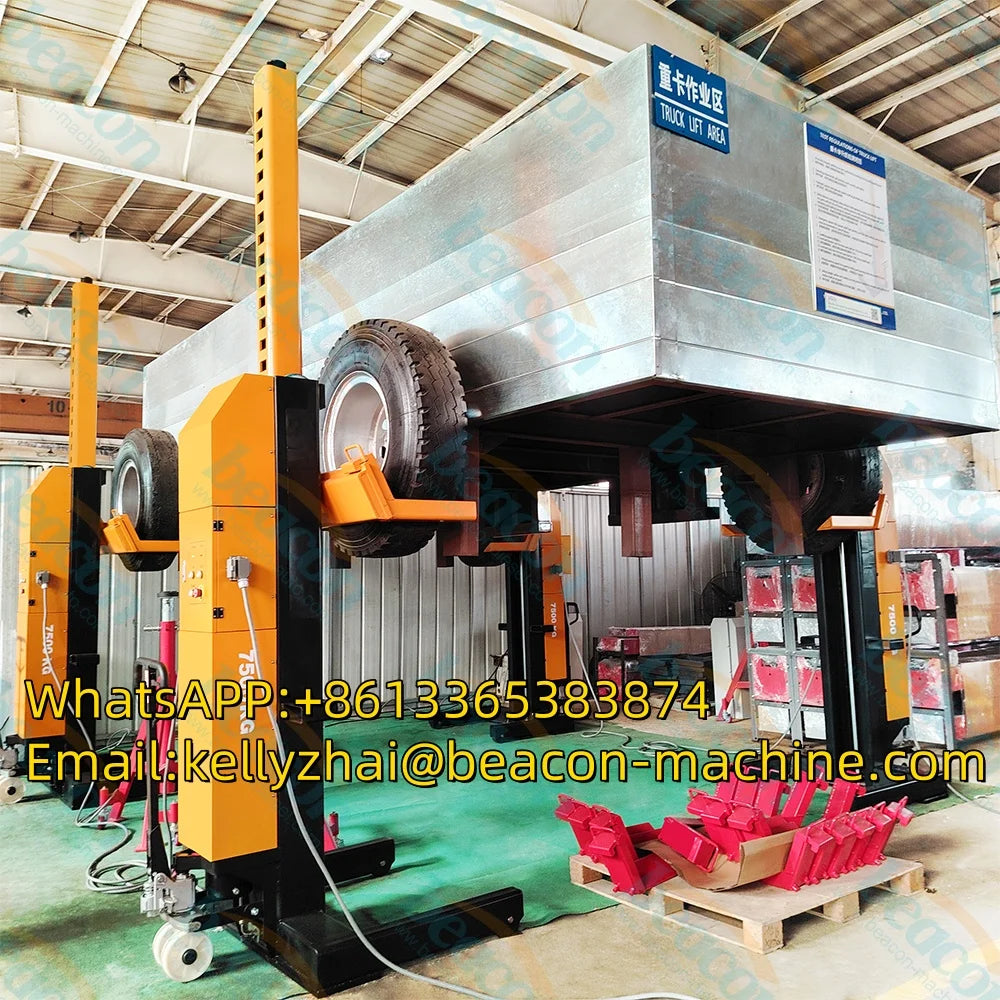BEACON Truck 4 Post Lift Elevator Machine BC-4175 Mobile Lift Column Equipment for Car Lift