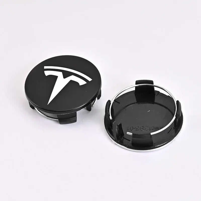 for Tesla Model Y X S Original Auto Accessories 4pcs/set 56mm Tesla Model 3 Model Y Original Covers Hub Caps Wheel Center Caps