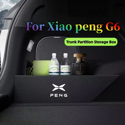 For Xiaopeng G6 Xpeng G6 2023 2024 2025 Upgrade Trunk Storage Partition Multifunction Storage Box Auto Interior Accessories