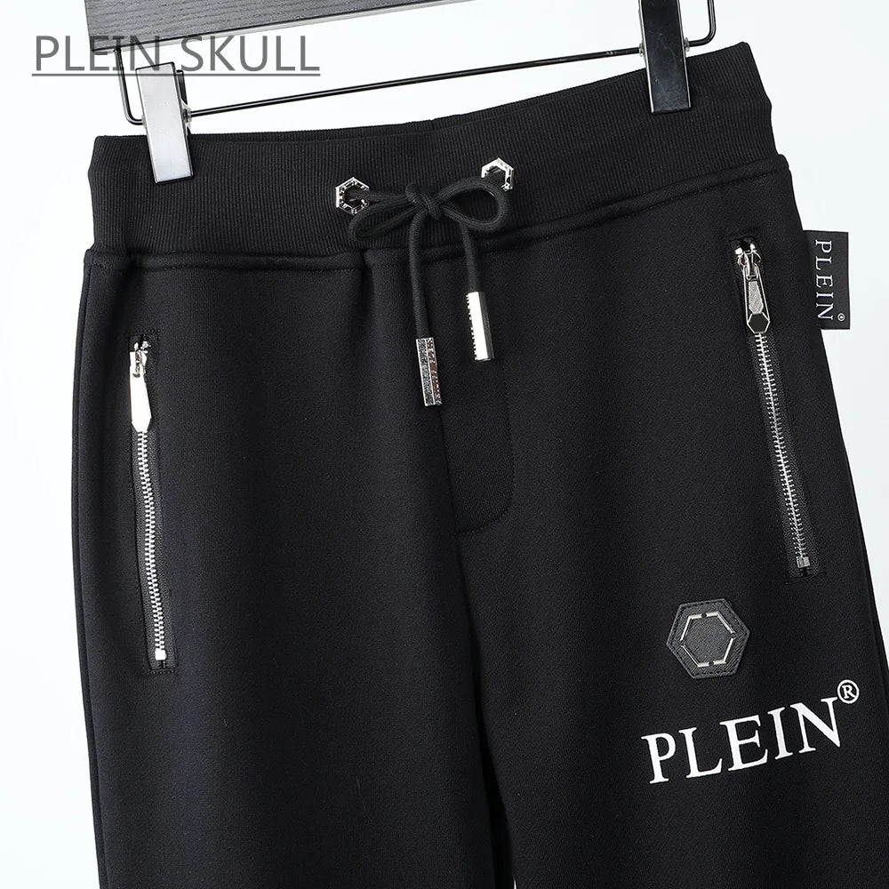 Plein Skull Spring and Autumn Round Neck Suit Men's Casual Daily Coat Casual Pants Hip Hop Party Suit Luxury Brand M-XXXL