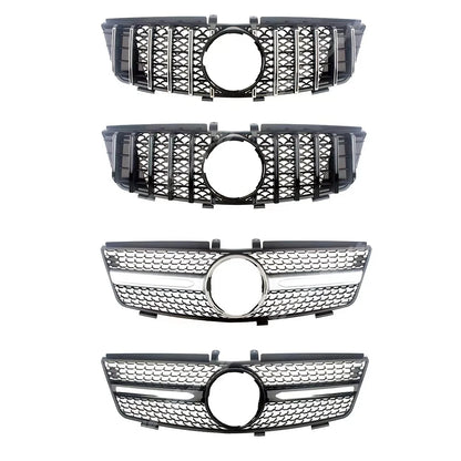 Front Mask Grille Bumper Grill Hood Mesh Modification For Mercedes Benz ML W164 2005-2011 GT Diamond Style Tuning Accessories