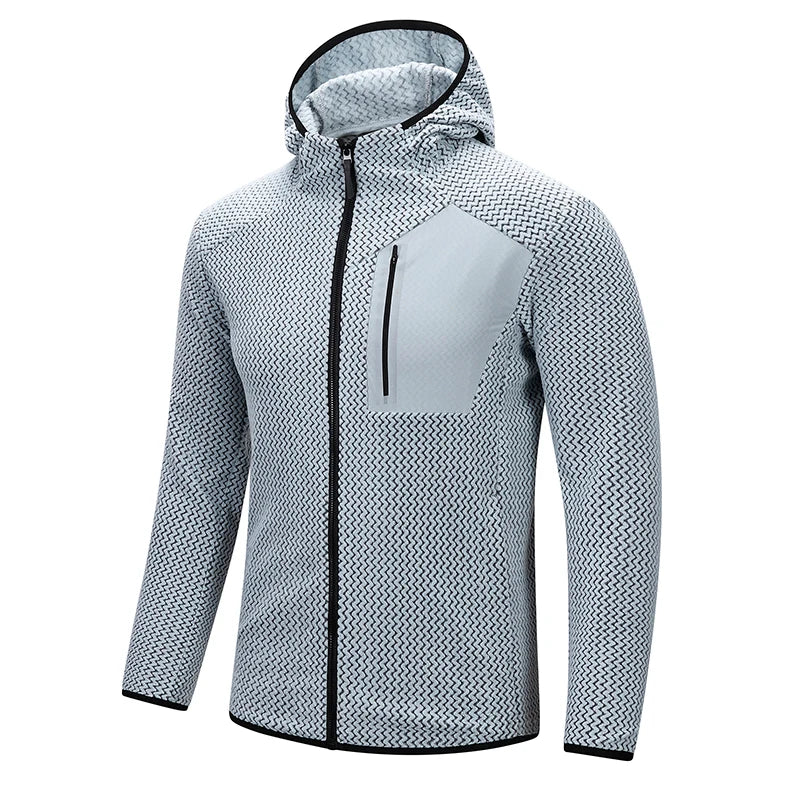 Fashionable and Versatile Warm Hooded Coats, High-quality Men's Zipper Coats for Fall/winter,Casual Sports Fitness Sweatshirts